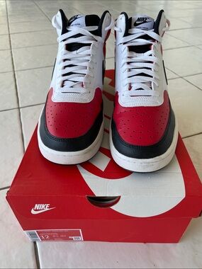 Nike Men’s Athletic Shoes White Red Black